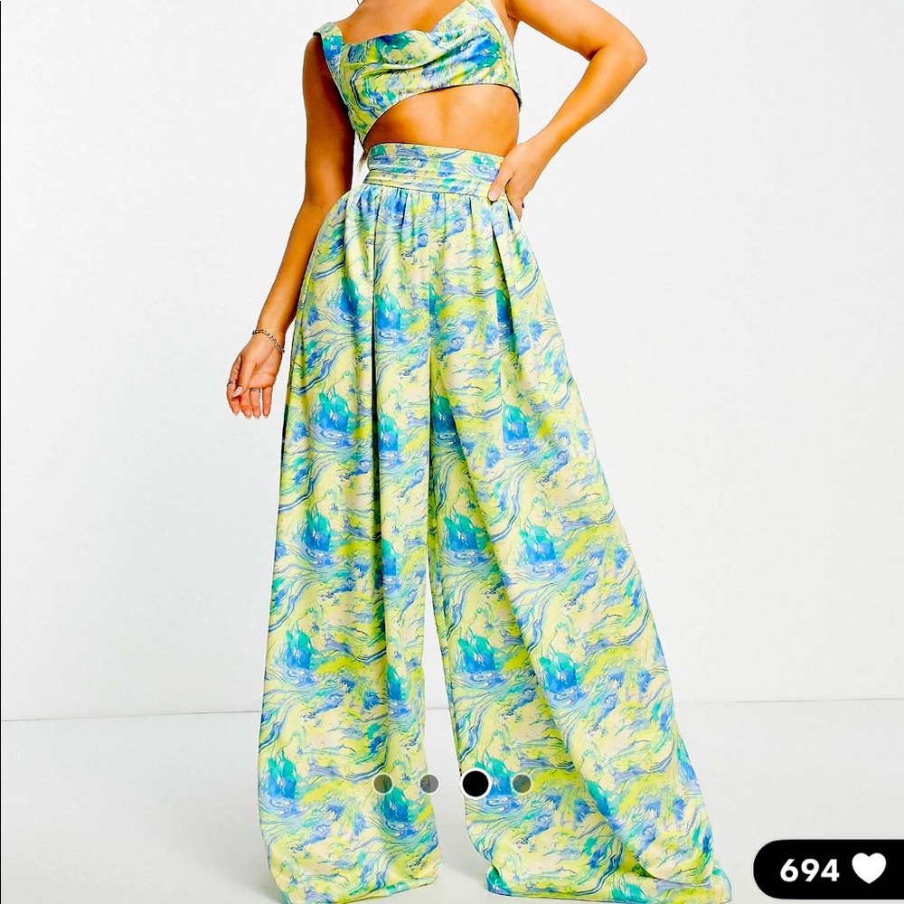 Asos neon two piece. Worn once for a few hours!